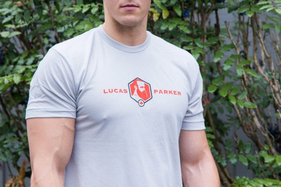Lucas Parker Team T-Shirt: Men´s New Silver