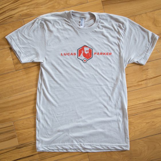 Lucas Parker Team T-Shirt: Men´s New Silver